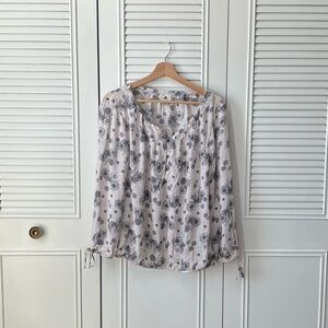 Floral Lucky Brand Print Blouse